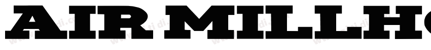 Air Millhouse Itali字体转换